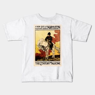 THE CENTURY MAGAZINE New Life Of Napoleon Vintage Magazine Cover Advert Kids T-Shirt